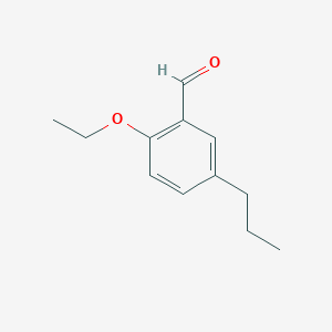 molecular formula C12H16O2 B1394663 2-乙氧基-5-丙基苯甲醛 CAS No. 883540-80-5