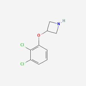 molecular formula C9H9Cl2NO B1394665 3-(2,3-二氯苯氧基)吖啶 CAS No. 1219948-72-7