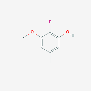 molecular formula C8H9FO2 B13946656 2-Fluoro-3-methoxy-5-methylphenol 