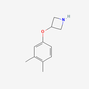 molecular formula C11H15NO B1394666 3-(3,4-Dimethylphenoxy)azetidine CAS No. 1219982-87-2