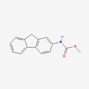 molecular formula C15H13NO2 B13946665 2-Fluorenecarbamic acid, methyl ester CAS No. 60550-85-8