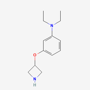 molecular formula C13H20N2O B1394667 3-(azetidin-3-yloxy)-N,N-diethylaniline CAS No. 1219960-93-6