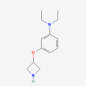 molecular formula C13H20N2O B1394667 3-(3-氮杂环氧基)-N,N-二乙基苯胺 CAS No. 1219960-93-6