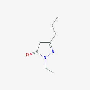 molecular formula C8H14N2O B13946671 1-Ethyl-3-propyl-1H-pyrazol-5(4H)-one 