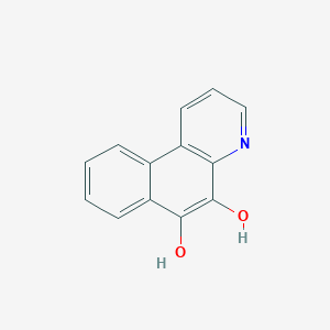 molecular formula C13H9NO2 B13946679 5-Hydroxybenzo[f]quinolin-6(4H)-one CAS No. 302328-34-3