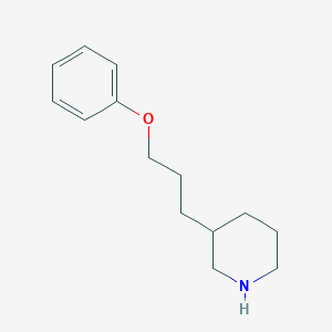 molecular formula C14H21NO B1394668 3-(3-Phenoxypropyl)piperidine CAS No. 1219977-32-8