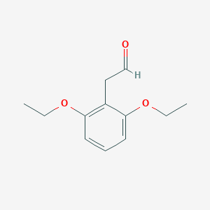 molecular formula C12H16O3 B13946693 (2,6-Diethoxyphenyl)acetaldehyde CAS No. 203912-41-8