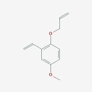 molecular formula C12H14O2 B13946695 2-Ethenyl-4-methoxy-1-[(prop-2-en-1-yl)oxy]benzene CAS No. 773880-64-1