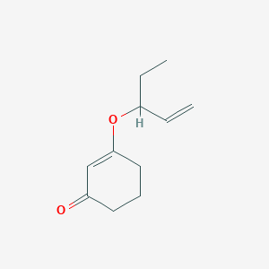 molecular formula C11H16O2 B13946717 3-Pent-1-en-3-yloxycyclohex-2-en-1-one 