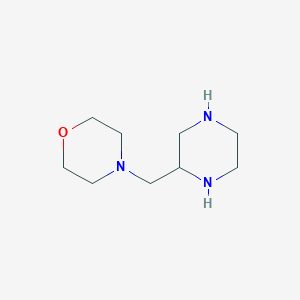 molecular formula C9H19N3O B13946778 4-(Piperazin-2-ylmethyl)morpholine CAS No. 70403-32-6