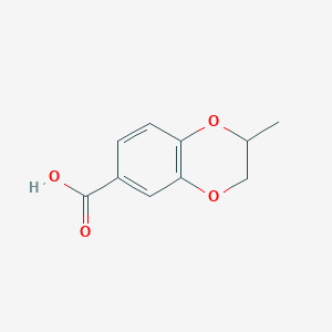 molecular formula C10H10O4 B13946792 2-Methyl-2,3-dihydro-1,4-benzodioxine-6-carboxylic acid CAS No. 857020-49-6
