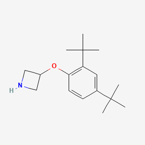 molecular formula C17H27NO B1394681 3-[2,4-DI(Tert-butyl)phenoxy]azetidine CAS No. 1220038-43-6
