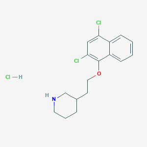 3-{2-[(2,4-Dichloro-1-naphthyl)oxy]-ethyl}piperidine hydrochloride