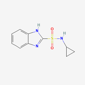 molecular formula C10H11N3O2S B13946841 N-cyclopropyl-1H-benzo[d]imidazole-2-sulfonamide 