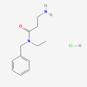 molecular formula C12H19ClN2O B1394685 3-Amino-N-benzyl-N-ethylpropanamide hydrochloride CAS No. 1220033-37-3
