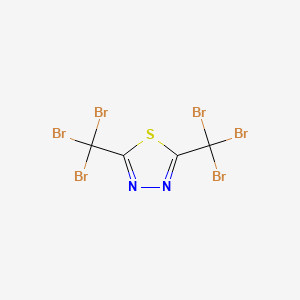 molecular formula C4Br6N2S B13946852 2,5-Bis(tribromomethyl)-1,3,4-thiadiazole CAS No. 63140-62-5