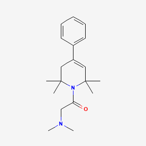 molecular formula C19H28N2O B13946858 Pyridine, 1,2,3,6-tetrahydro-1-(N,N-dimethylglycyl)-4-phenyl-2,2,6,6-tetramethyl- CAS No. 53725-51-2