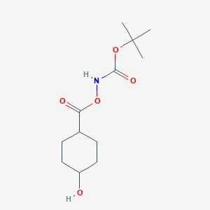 molecular formula C12H21NO5 B13946870 N-Boc-amino(4-hydroxycyclohexyl)carboxylic acid 
