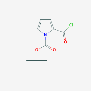 molecular formula C10H12ClNO3 B13946877 tert-Butyl 2-(chlorocarbonyl)-1H-pyrrole-1-carboxylate 