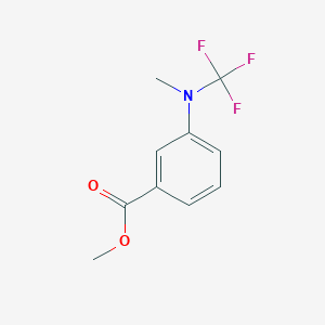 molecular formula C10H10F3NO2 B13946884 Methyl 3-(methyl(trifluoromethyl)amino)benzoate 