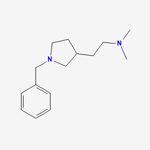 molecular formula C15H24N2 B13946890 2-(1-benzylpyrrolidin-3-yl)-N,N-dimethylethanamine 