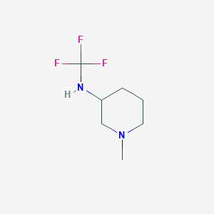 molecular formula C7H13F3N2 B13946902 1-methyl-N-(trifluoromethyl)piperidin-3-amine 