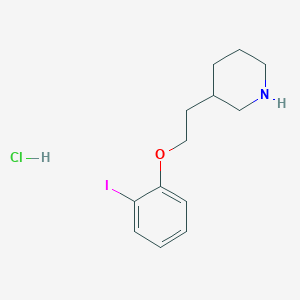 3-[2-(2-Iodophenoxy)ethyl]piperidine hydrochloride