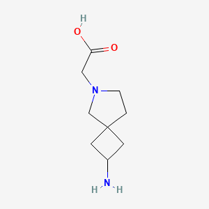 molecular formula C9H16N2O2 B13946925 2-(2-Amino-6-azaspiro[3.4]octan-6-yl)acetic acid 