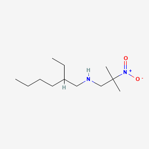 molecular formula C12H26N2O2 B13946932 N-(2-Nitroisobutyl)-2-ethylhexylamine CAS No. 63765-90-2
