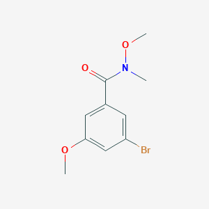 molecular formula C10H12BrNO3 B13946948 3-bromo-N,5-dimethoxy-N-methylbenzamide 