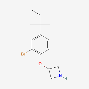 3-Azetidinyl 2-bromo-4-(tert-pentyl)phenyl ether