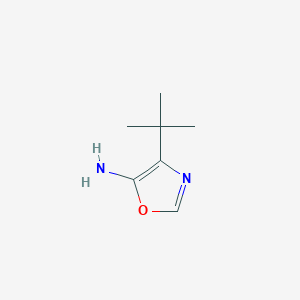 molecular formula C7H12N2O B13946994 4-(Tert-butyl)oxazol-5-amine 