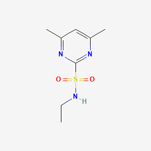 molecular formula C8H13N3O2S B13947001 N-ethyl-4,6-dimethylpyrimidine-2-sulfonamide 