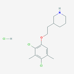 3-[2-(2,4-Dichloro-3,5-dimethylphenoxy)ethyl]-piperidine hydrochloride