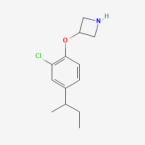 molecular formula C13H18ClNO B1394702 3-[4-(Sec-butyl)-2-chlorophenoxy]azetidine CAS No. 1220027-58-6