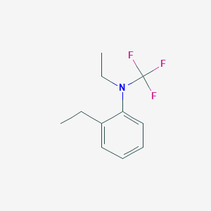 molecular formula C11H14F3N B13947064 N,2-diethyl-N-(trifluoromethyl)aniline 
