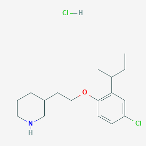 3-{2-[2-(Sec-butyl)-4-chlorophenoxy]-ethyl}piperidine hydrochloride