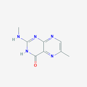 molecular formula C8H9N5O B13947071 6-Methyl-2-(methylamino)pteridin-4(1H)-one CAS No. 64882-33-3