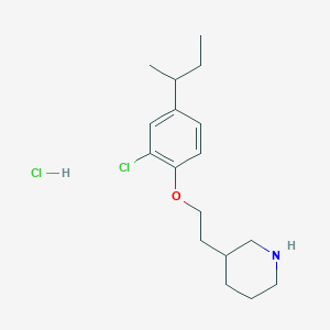 3-{2-[4-(Sec-butyl)-2-chlorophenoxy]-ethyl}piperidine hydrochloride