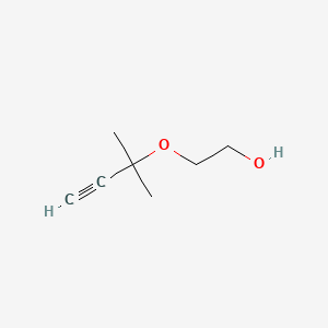 molecular formula C7H12O2 B13947112 2-(2-Methylbut-3-yn-2-yloxy)ethanol CAS No. 25597-36-8