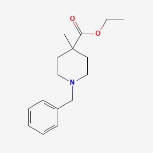 molecular formula C16H23NO2 B13947117 Ethyl 1-benzyl-4-methylpiperidine-4-carboxylate 