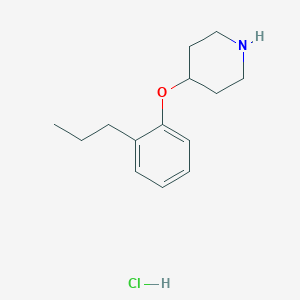 molecular formula C14H22ClNO B1394712 4-(2-Propylphenoxy)piperidine hydrochloride CAS No. 1219960-82-3