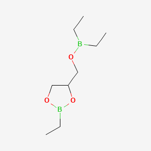 molecular formula C9H20B2O3 B13947131 (2-Ethyl-1,3,2-dioxaborolan-4-yl)methyl diethylborinate CAS No. 58163-56-7