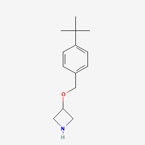 molecular formula C14H21NO B1394714 3-{[4-(Tert-butyl)benzyl]oxy}azetidine CAS No. 1121625-13-5