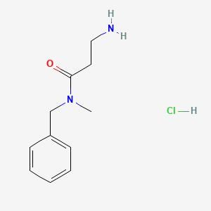 molecular formula C11H17ClN2O B1394715 3-Amino-N-benzyl-N-methylpropanamide hydrochloride CAS No. 1220031-28-6
