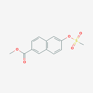 molecular formula C13H12O5S B13947169 Methyl 6-((methylsulfonyl)oxy)-2-naphthoate CAS No. 161912-37-4