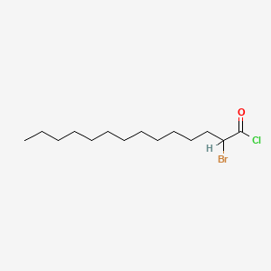 molecular formula C14H26BrClO B13947182 Tetradecanoyl chloride, 2-bromo- CAS No. 53411-22-6