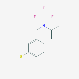 molecular formula C12H16F3NS B13947234 N-(3-(methylthio)benzyl)-N-(trifluoromethyl)propan-2-amine 