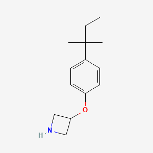 molecular formula C14H21NO B1394727 3-(4-(tert-Pentyl)phenoxy)azetidine CAS No. 1220016-28-3