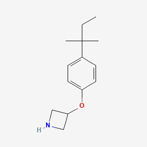 molecular formula C14H21NO B1394727 3-Azetidinyl 4-(tert-pentyl)phenyl ether CAS No. 1220016-28-3